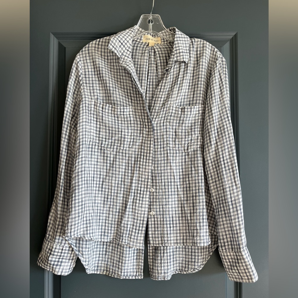 Cloth & Stone checkered blouse